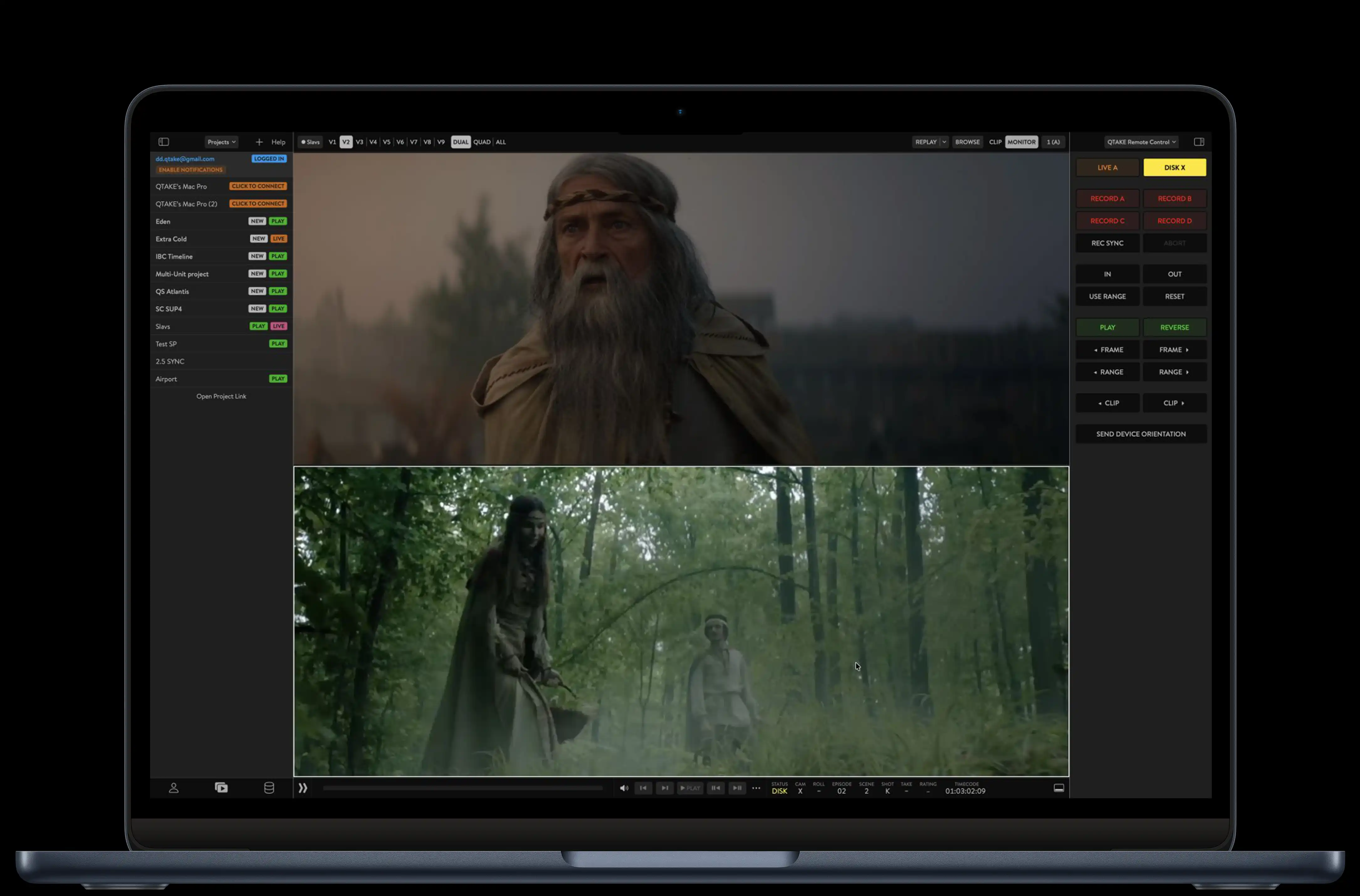QTAKE Monitor app